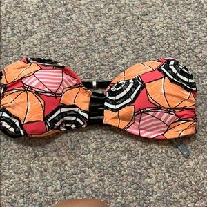 Strapless aerie swim top